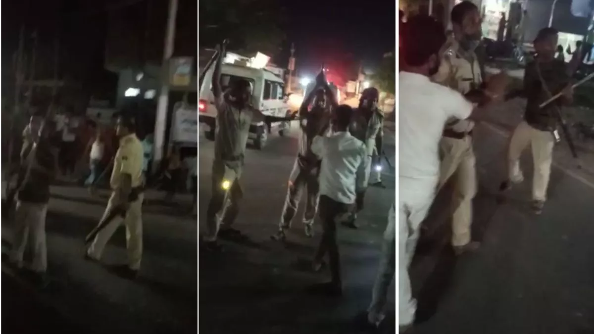 बेगूसराय में पुलिस को लोगों ने दौड़ाया, बांस-बल्ली और पत्थर से किया हमला; हवाई फायरिंग कर जान बचाकर भागे जवान