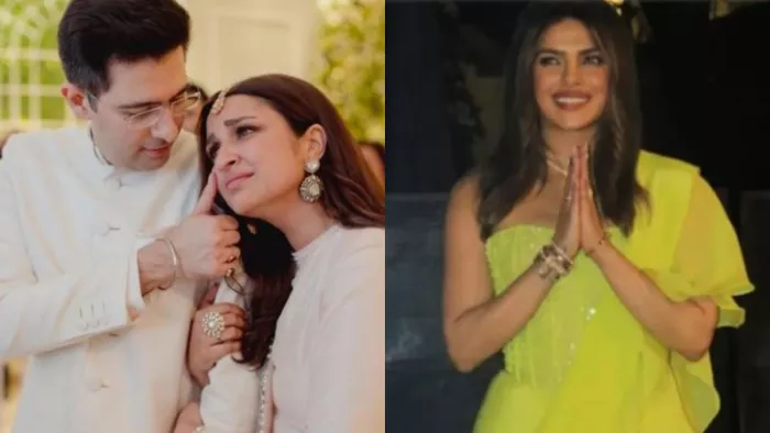 Parineeti Chopra Shares Unseen Photos With Raghav Chadha From Engagement Priyanka Chopra Seen Doing Tilak Ceremony/Instagram
