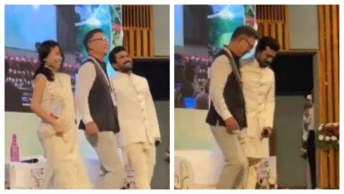 Ram Charan did Natu Natu s hook step with South Korea s ambassador at the G20 summit