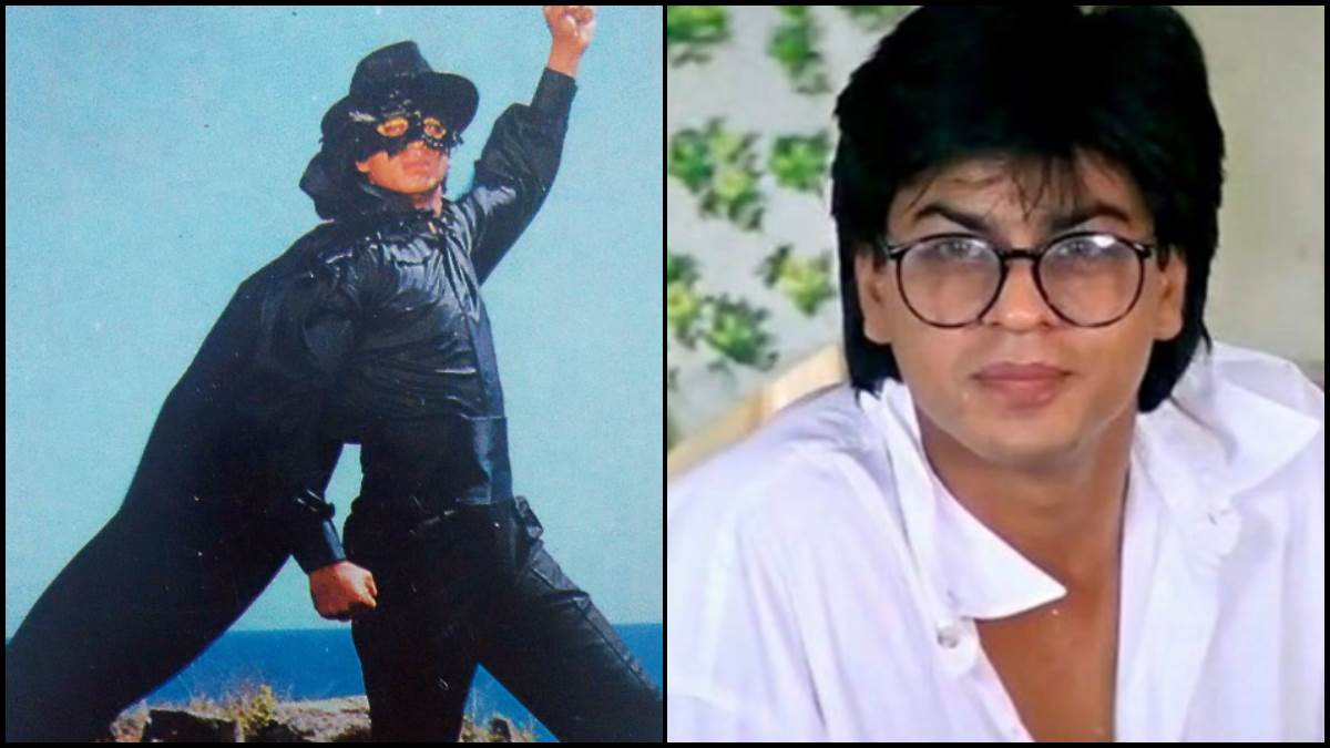 shah rukh khan body double shot baazigar title song horse riding scene reveal abbas mustan
