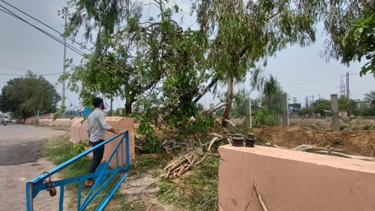 बुलंदशहर में आंधी तूफान ने मचाई तबाही, बिजली व्यवस्था चरमराई; करोड़ों का हुआ नुकसान