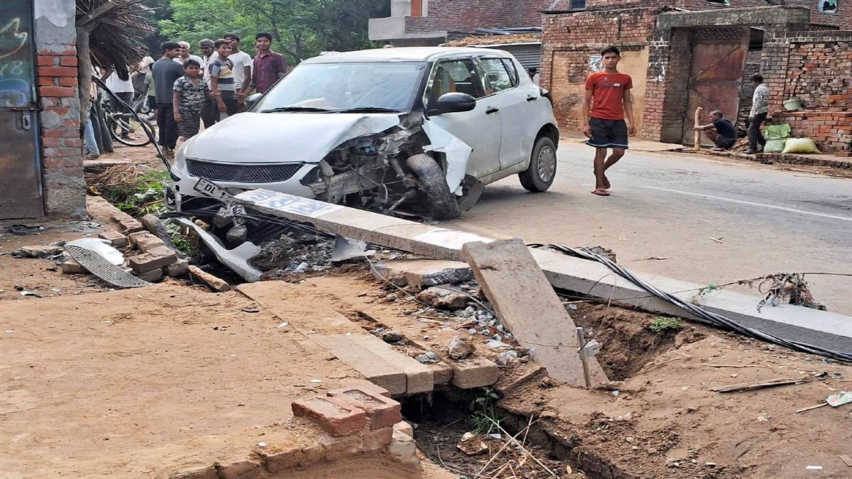 car accident in farrukhabad driver drowsiness causes power outage