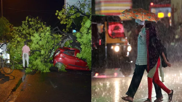 दिल्ली और आसपास के इलाकों में बुधवार शाम तेज आंधी और वर्षा ने जनजीवन को अस्त-व्यस्त