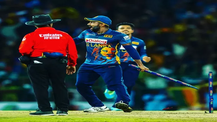AUS vs SL: श्रीलंका ने आस्ट्रेलिया को हराया (फोटो क्रेडिट ट्विटर)
