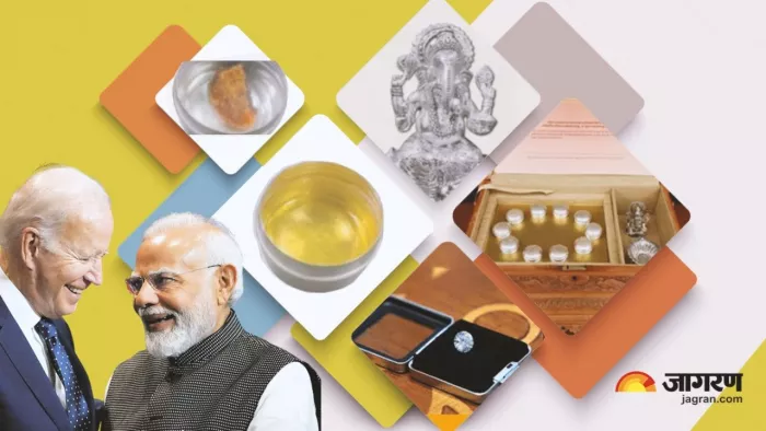 पीएम मोदी ने अमेरिकी राष्ट्रपति को दिए कई विशेष उपहार।