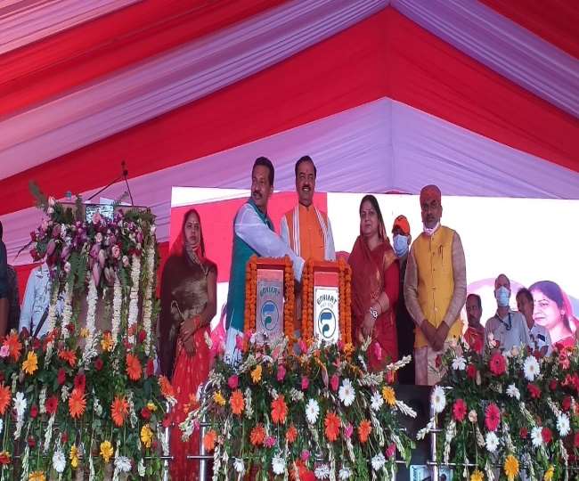 deputy cm keshav prasad maurya gave projects worth 442 crores to kaushambi district