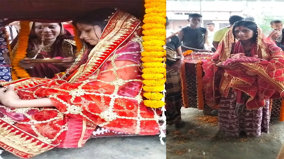 बैंड बाजा के साथ डोली में घर लाई गई बिटिया रानी, बिहार के इस परिवार ने पेश  की है बड़ी मिसाल - Newborn daughter was brought home in a doli with band