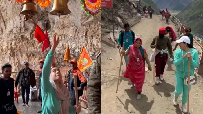 File Photo of Sara Ali Khan from Amarnath Yatra