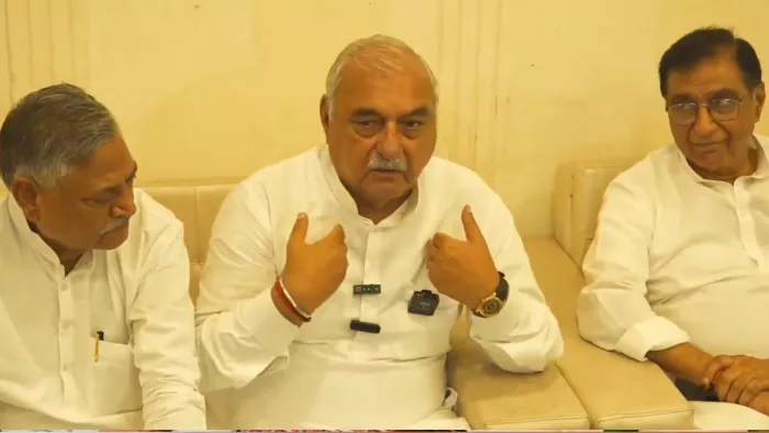 Haryana Politics: भूपेंद्र सिंह हुड्डा ने नायब सरकार पर जमकर साधा निशाना।