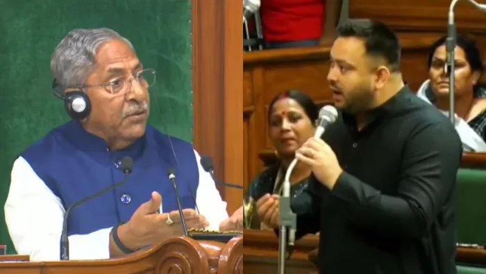 बिहार विधानसभा में हंगामा, विधायकों की मार्शल के साथ धक्का-मुक्की; तेजस्वी बोले- SIR पर चर्चा करो