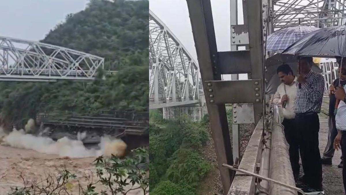 chakki railway bridge damage in himachal pradesh delhi engineers inspect trains run slow