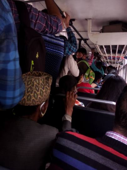corona infection giving boost to overloaded buses in shimla