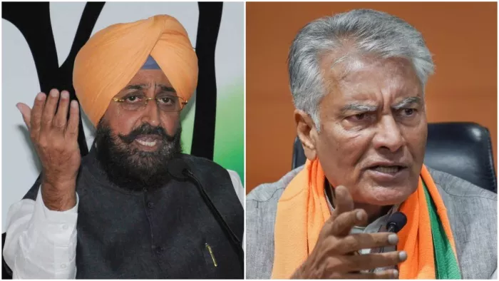 कांग्रेस नेता प्रताप सिंह बाजवा और बीजेपी नेता सुनील जाखड़।
