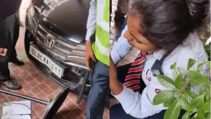 महिला ने तीन सुरक्षा कर्मियों पर चढ़ाई कार, ग्रेटर नोएडा वेस्ट की गौर सिटी-2 सोसाइटी का मामला