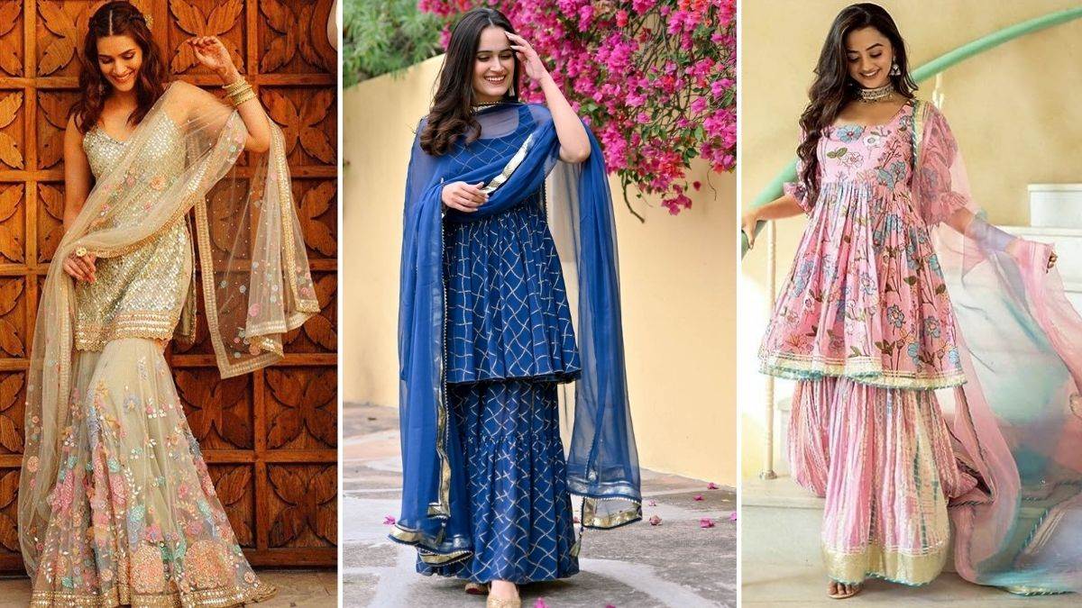 Ladies Fancy Sharara Suit Latest Price, Ladies Fancy Sharara Suit  Manufacturer in Surat