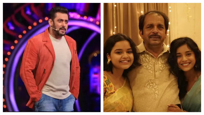 File Photo of Salman Khan and Sumbul Touqeer Khan with her Father