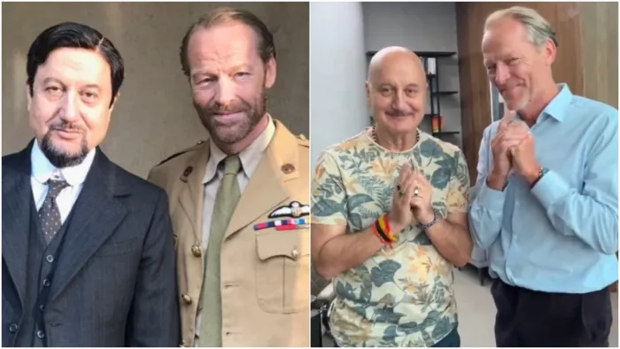 Anupam Kher With Iain Glen. Photo- Instagram