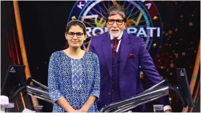 'कौन बनेगा करोड़पति 16' में नरेशी मीना के साथ अमिताभ बच्चन, (X Image)