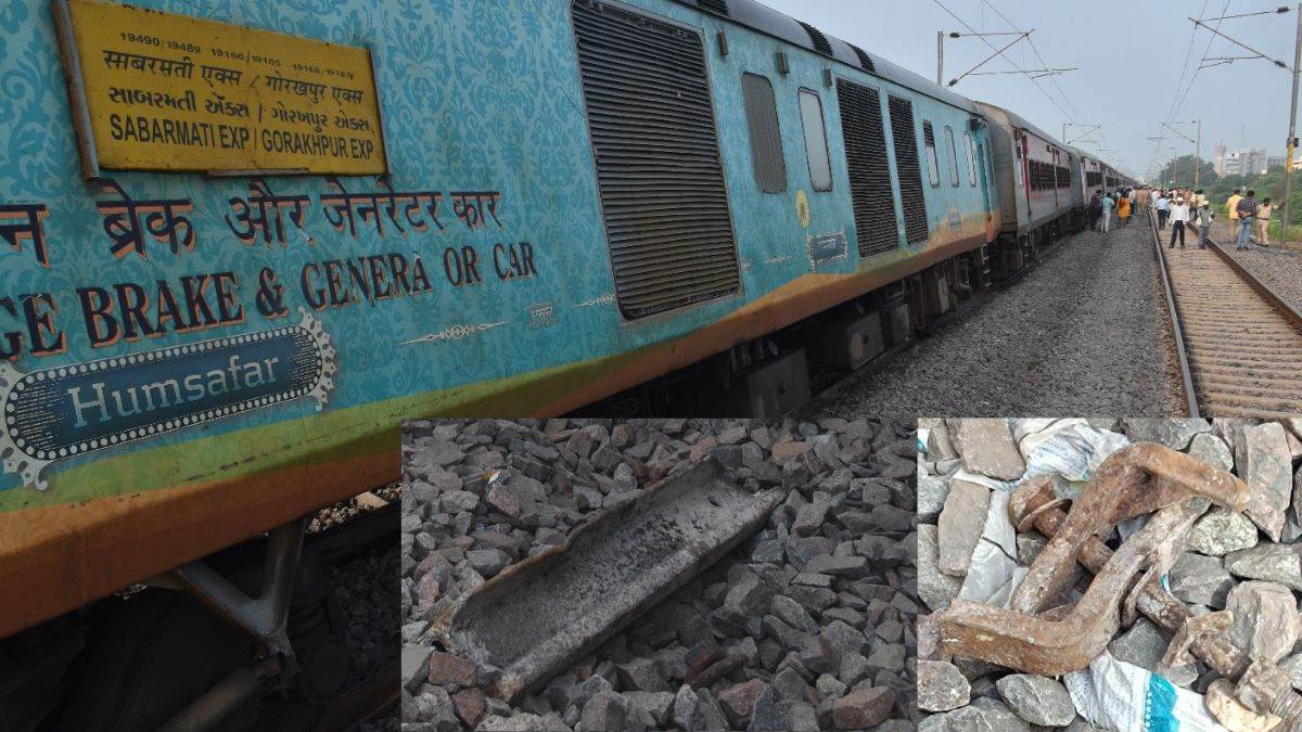 sabarmati express derail loco pilot of sabarmati express said some heavy object had hit the train