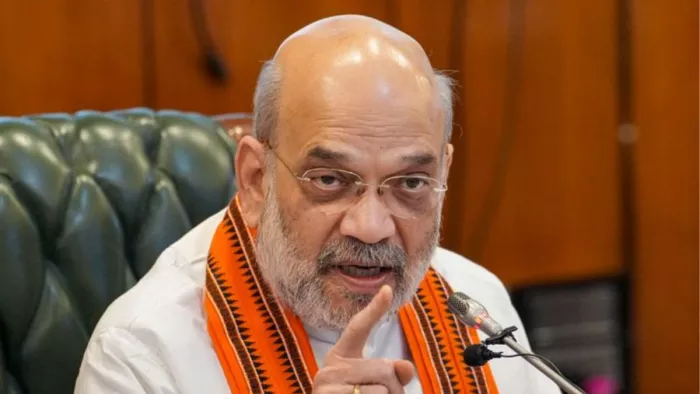 केंद्रीय गृह मंत्री अमित शाह का सुदर्शन रेड्डी पर हमला। (फाइल फोटो)