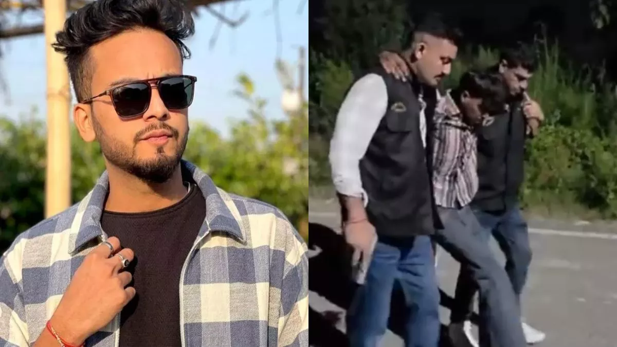 एल्विश यादव के घर पर फायरिंग करने वाला पुलिस मुठभेड़ में गिरफ्तार, आरोपी के  पैर में लगी गोली - Elvish Yadav House Firing Accused Arrested in Faridabad  Encounter