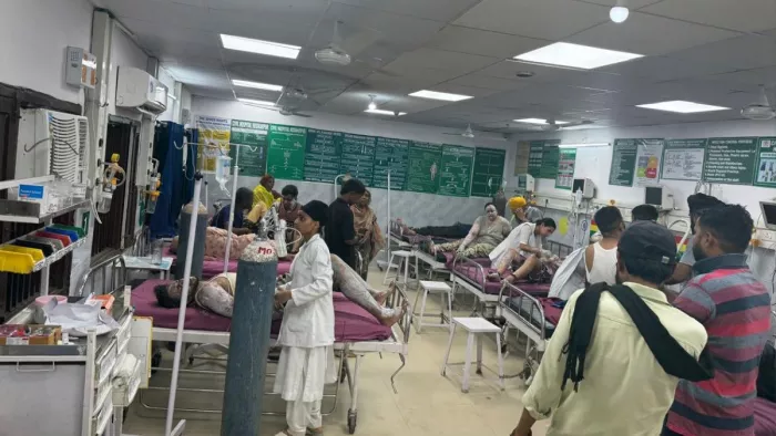 होशियारपुर में एलपीजी टैंकर फटने से 100 से ज्यादा लोग झुलसे। फोटो जागऱण
