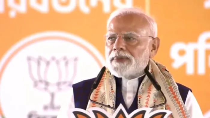 बंगाल दौरे पर पीएम मोदी का टीएमसी पर हमला (फोटो सोर्स- एएनआई)