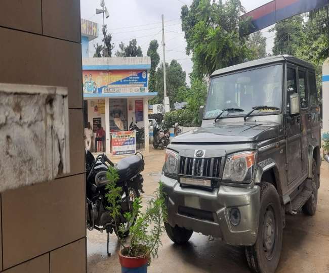 थाना कोतवाली देहात में खड़ी एटीएस की गाड़ी