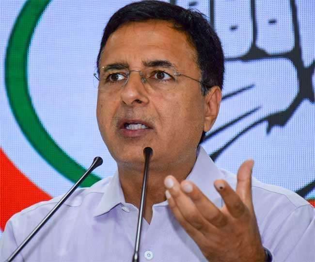कांग्रेस मीडिया विभाग के प्रमुख रणदीप सुजरेवाला ने प्रेस कांफ्रेंस में कहा