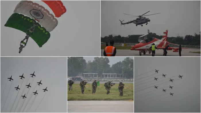 जम्मू में हुआ वायुसेना ने एयर शो कर दिया अपनी ताकत का परिचय