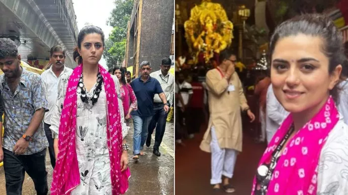 रिद्धि डोगरा पहुंचीं लालबागचा राजा के दरबार (Photo Credit-Instagram)