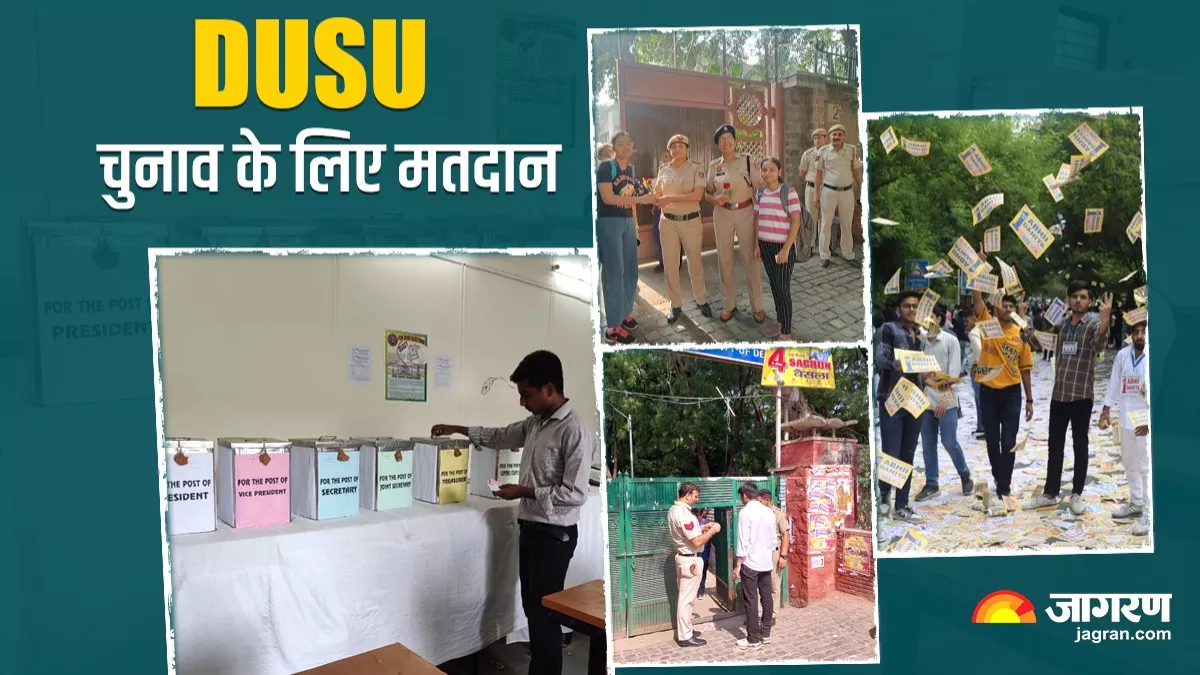 LIVE DUSU Election 2023: डूसू चुनाव के लिए मतदान जारी, ABVP और NSUI में सीधी टक्कर; ड्रोन से रखी जा रही नजर
