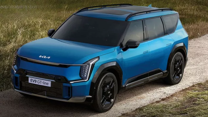 Kia EV9 में किस तरह के होंगे फीचर्स, कब होगी लॉन्च, पढ़ें पूरी खबर।