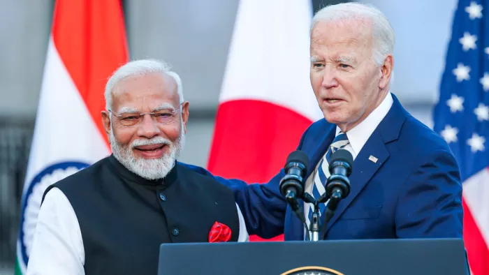 अमेरिका की यात्रा पर पीएम मोदी ने राष्ट्रपति जो बाइडन से की मुलाकात