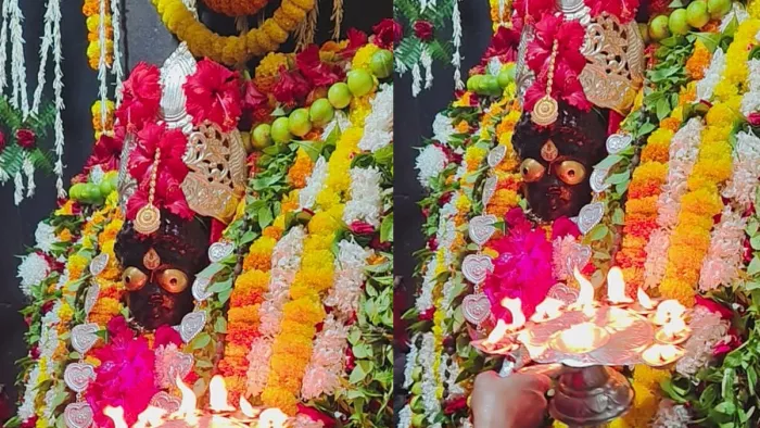 माता मुंडेश्वरी का श्रद्धालुओं ने किया दर्शन पूजन