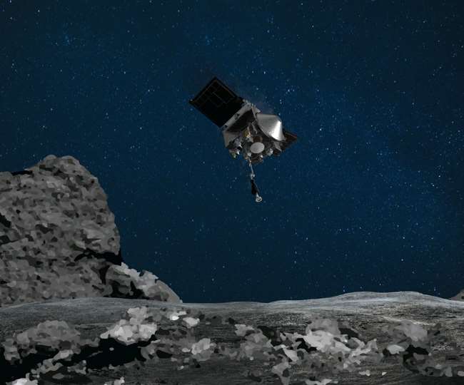 NASA spacecraft touches down on asteroid Bennu to collects rock samples