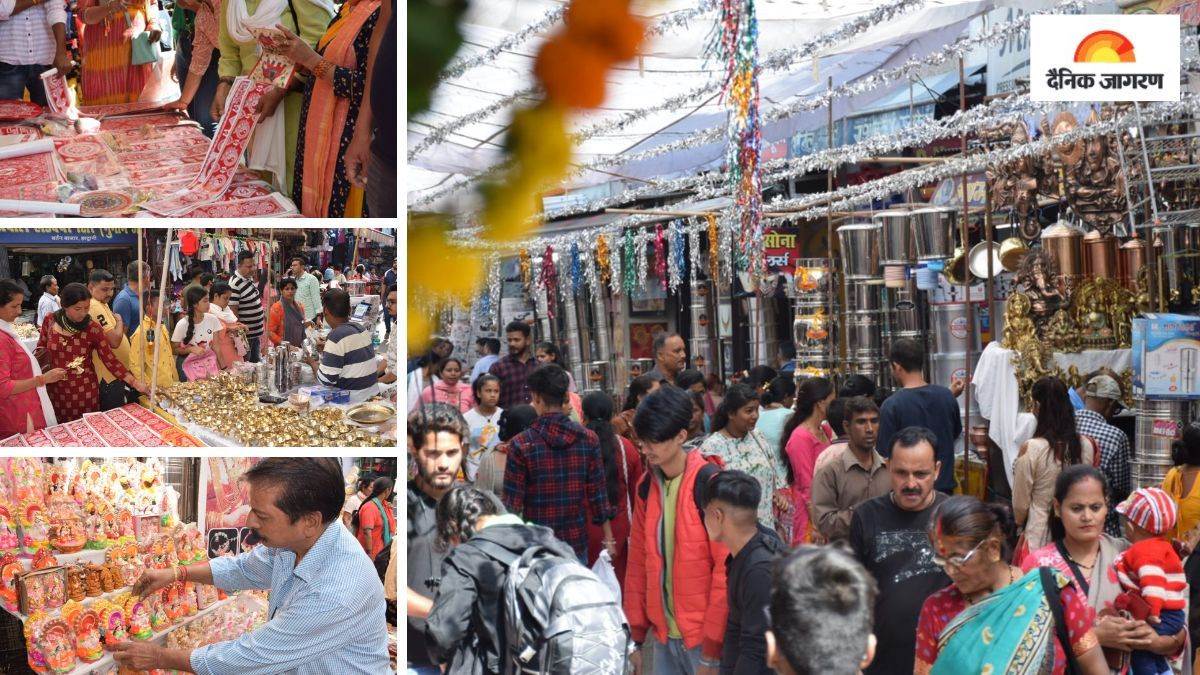 Diwali 2022 धनतेरस और दिवाली पर सजा हल्द्वानी का बाजार, काेराेना के दो