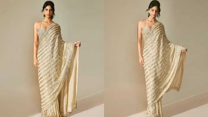 SRK on Suhana Khan Saree: सुहाना खान का जल्द फिल्मी डेब्यू होने वाला है।