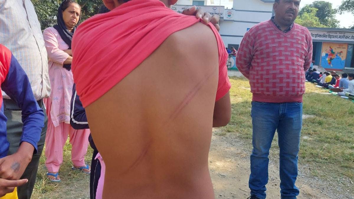 uttarakhand news children did not clean toilet principal beat them