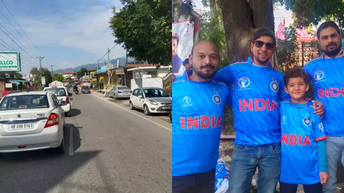 मैच पहले ही धर्मशाला शहर में जाम की स्थिति और देहरादून से पहुंचे क्रिकेट प्रेमी