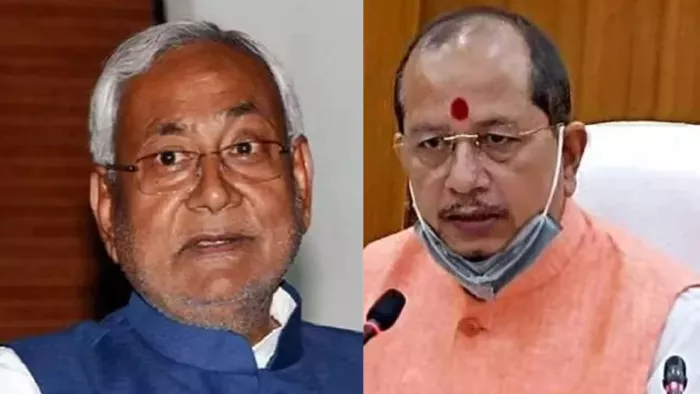 बिहार के सीएम नीतीश कुमार और भाजपा नेता विजय सिन्हा