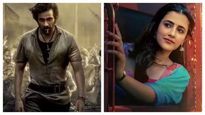 Ravi Teja and Nupur Sanon from Tiger Nageswara Rao