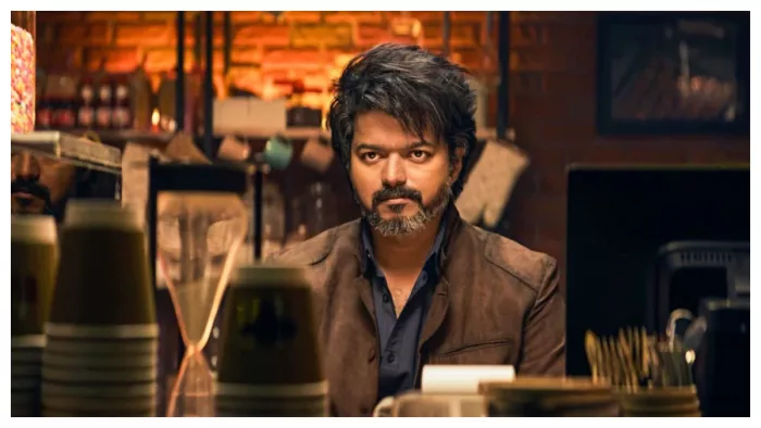 Still Image of Thalapathy Vijay from film Leo