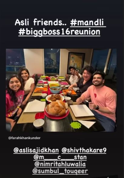 Farah Khan Instagram Story