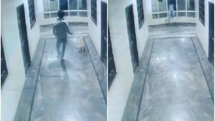 युवक तीसरी मंजिल की खिड़की से नीचे गिरा (फोटो-सोशल मीडिया)