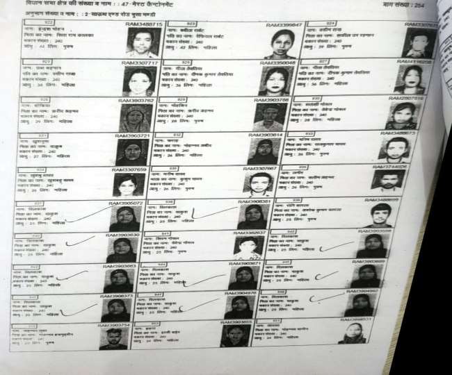 voter list revision meerut found a mess ten votes made in the name of a woman at same booth