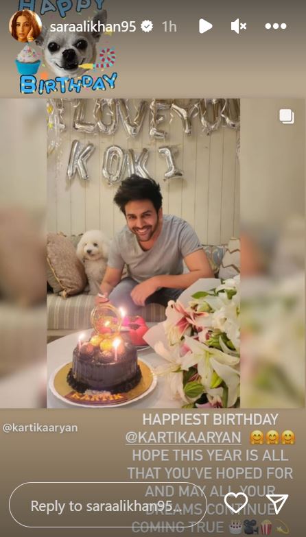 Sara Ali Khan wishes Kartik Bithday