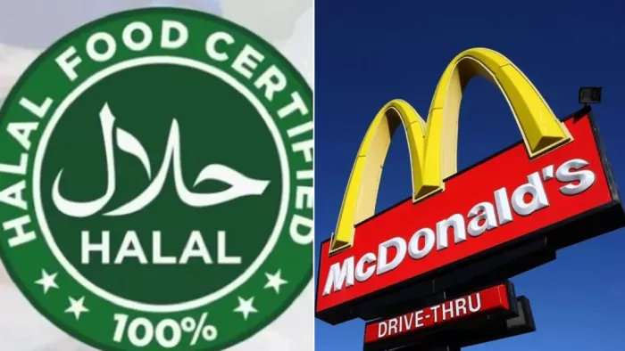 Halal Ban: मैकडोनाल्ड जैसी नामी कंपनियों में भी हो रहा हलाल उत्पाद का इस्तेमाल।
