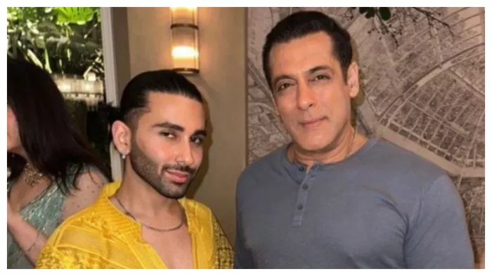 Orry with Salman Khan. Photo Credit: Twitter