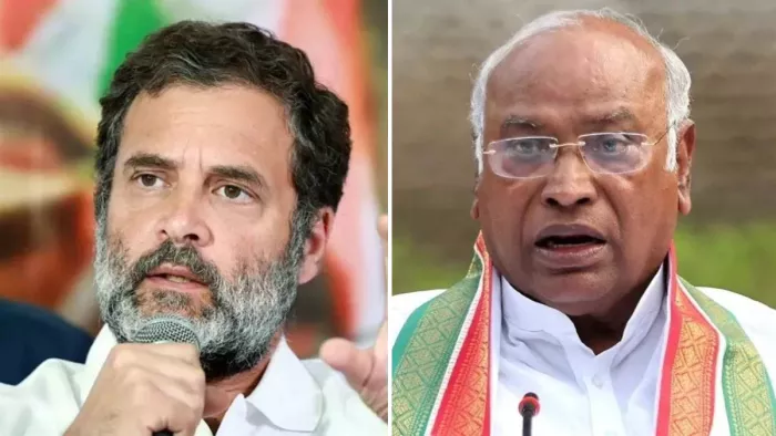 राहुल गांधी और मल्लिकार्जुन खरगे। ( फाइल फोटो )